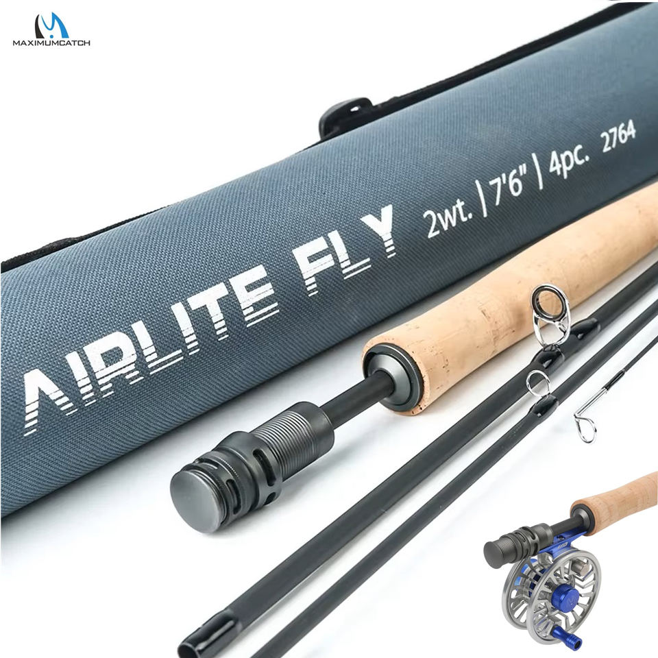Fishing Rod Ice - MAXIMUMCATCH 7.5-10ft 2/3WT Airlite Medium Snelle