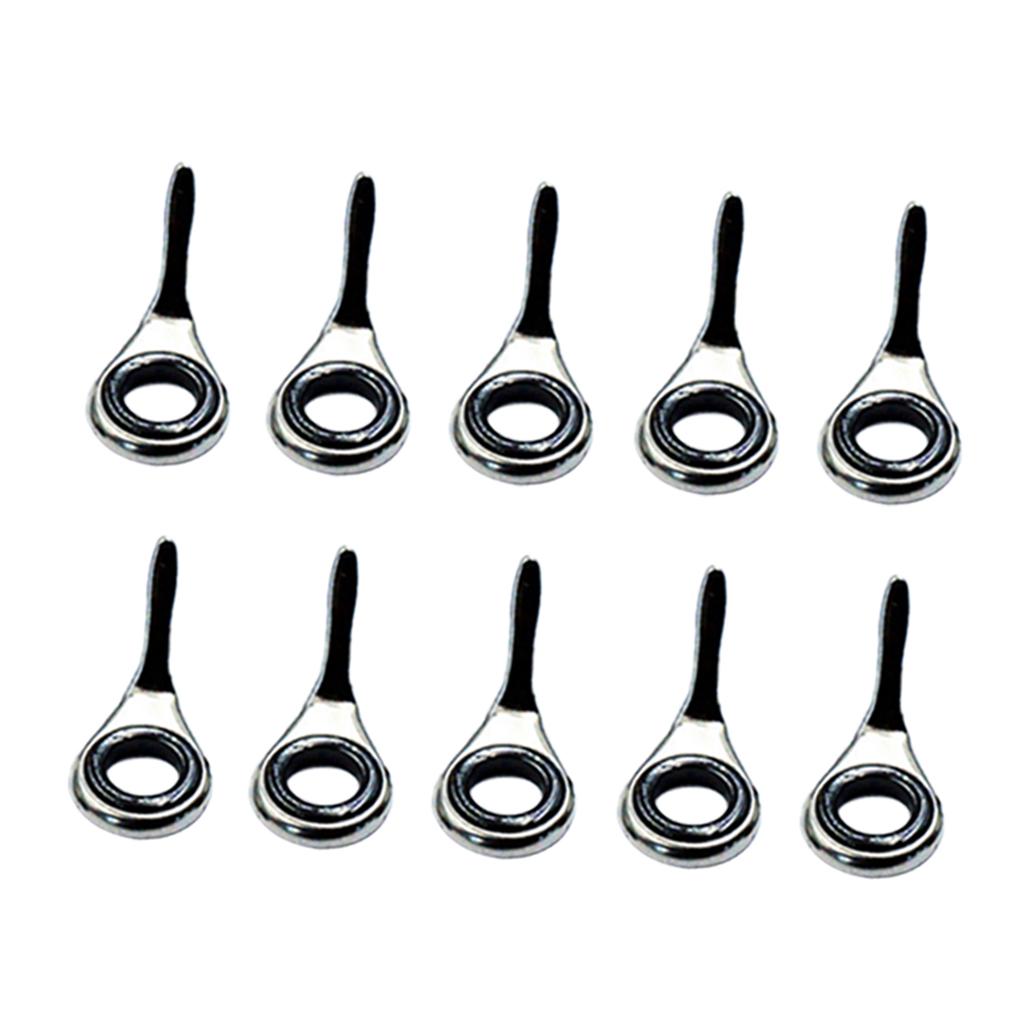 Fishing Rod Repair Kit - Set van 10 telescopische hengelgeleiders Vislijngeleiders
