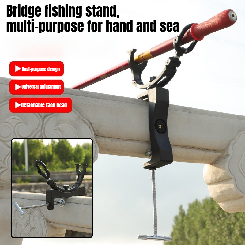 Fishing Rod Rack - 360 ° Draaibaar, verstelbaar, robuust hengelrek,