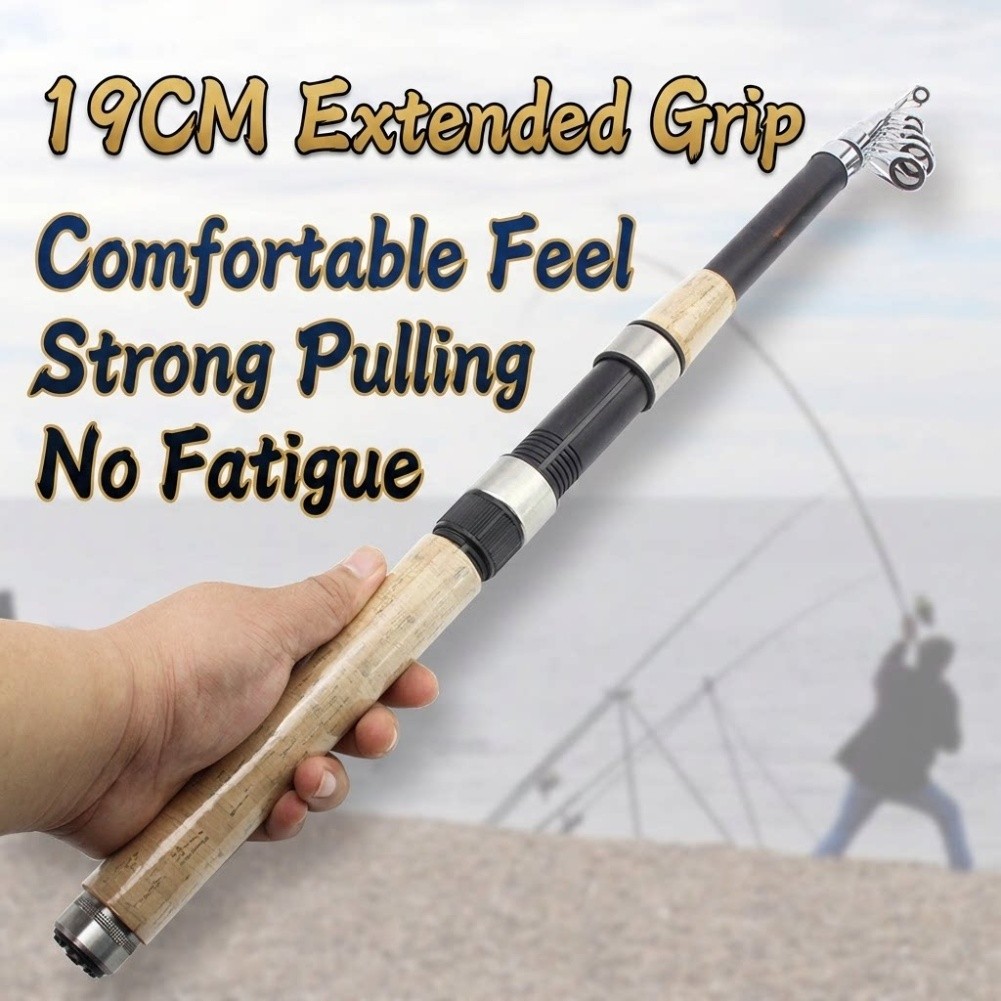Fishing Rod Telescopic - Telescopische Glasvezel Hengel 2,1m tot 3,6m