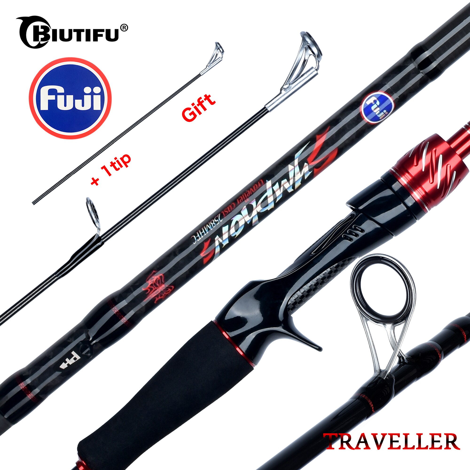 BIUTIFU Reiziger Spinning Cast - Fishing Rod Surf recensie en prijs