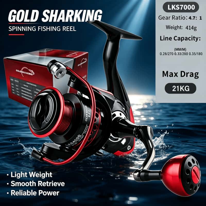 GOLD SHARKING-Spinning Reel, M - Daiwa Reel Fuego recensie en prijs