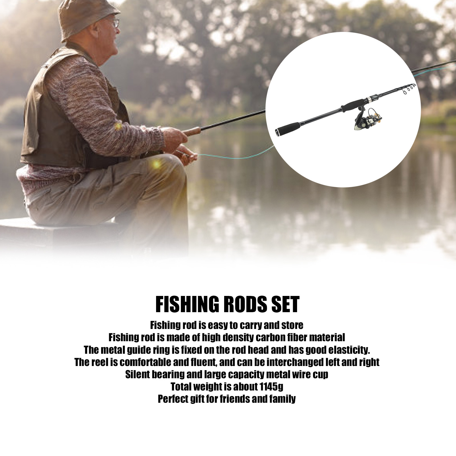 Hengel- en molenset Hengelset  - Fishing Rod Combo recensie en prijs
