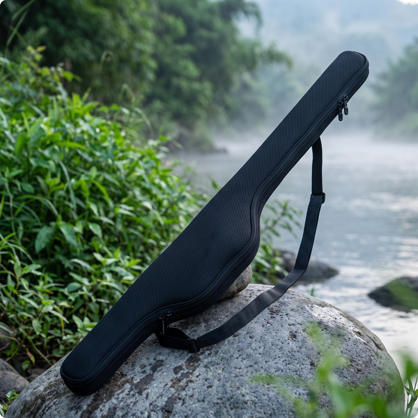 Compacte hengeltas met verdikt - Fishing Rod Fly recensie en prijs