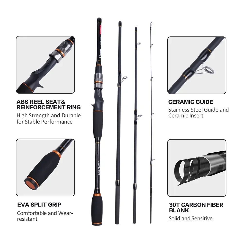 Goture Xceed 4-delige reisviss - Fishing Rod Carbon Fiber recensie en prijs